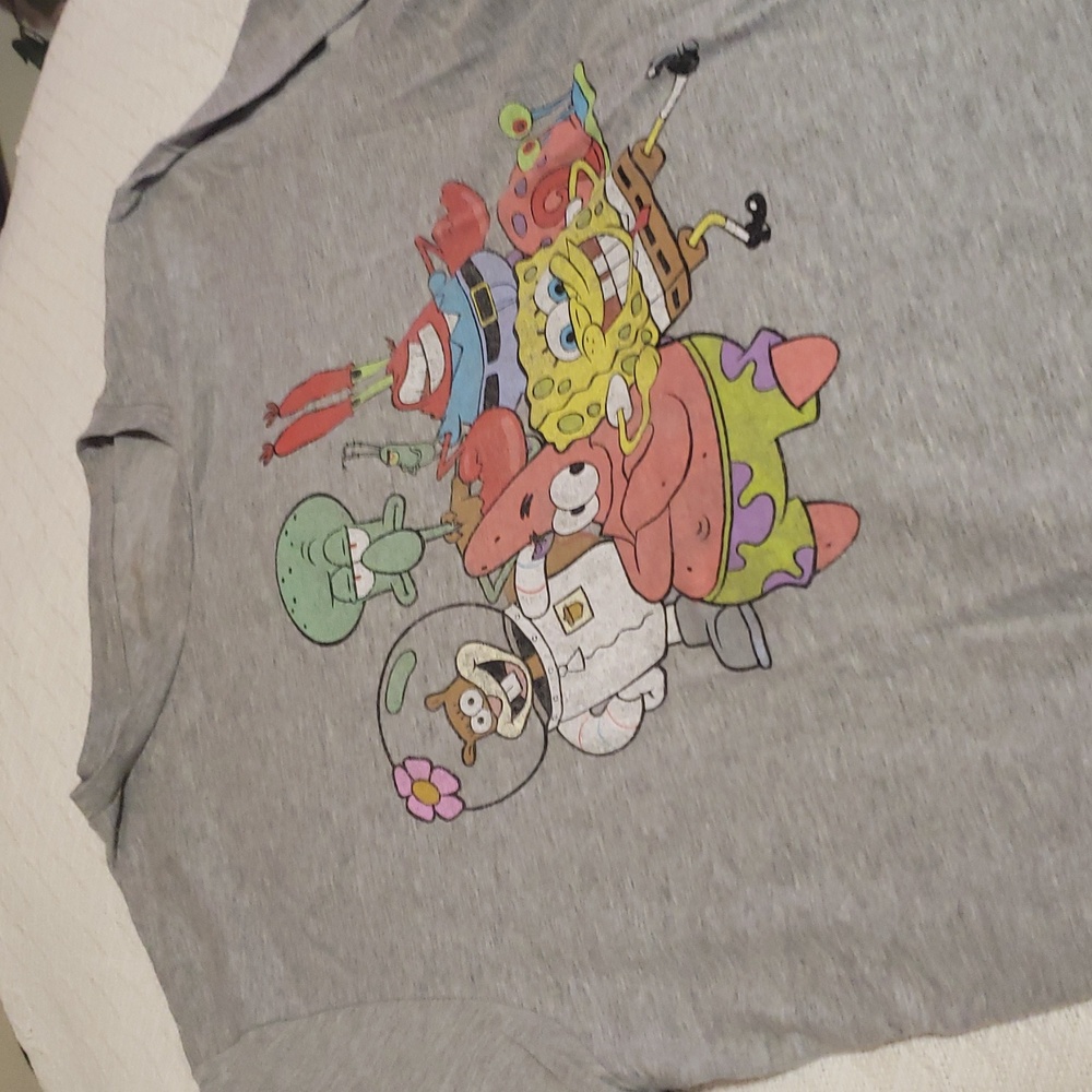 SpongeBob Gang Tee Tees Graphic Tee Vintage and Superb Condition - Picture 7 of 11